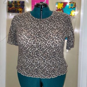 AE Cheetah Print Crop Top